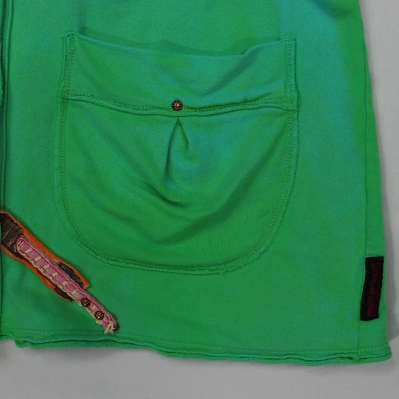 Major De Lema Women's Green Patchwork Button Card - Picture 2 of 6